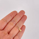 Set Venetian Chain + Angel Pendant / 1.3g / 16 in Yellow Gold 18K