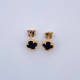 Stud Earrings Clover 2.05gr / 18K Yellow Gold Nac.Esp.