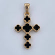 Pendant Clover Cross 3.55gr / 3.2cm / 18K Yellow Gold &