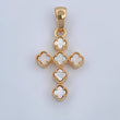 Pendant Clover Cross 3.2gr / 3.1cm / 18K Yellow Gold &