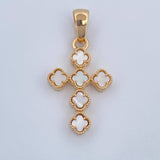 Pendant Clover Cross 3.2gr / 3.1cm / 18K Yellow Gold &