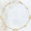 Anklet Classic Link Heart 2.15gr / 9.4-9.8in / 1.4mm Beads Polished 3mm 18K Gold +4©