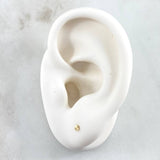 Stud Earrings 0.35gr / 2.2mm Diamond Cut 18K Gold ©
