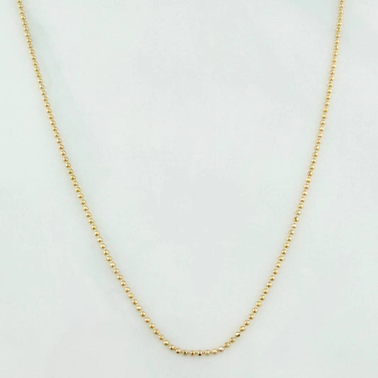Cadena Militar 2.05g / 18 in / 0.95mm Oro Amarillo 18K