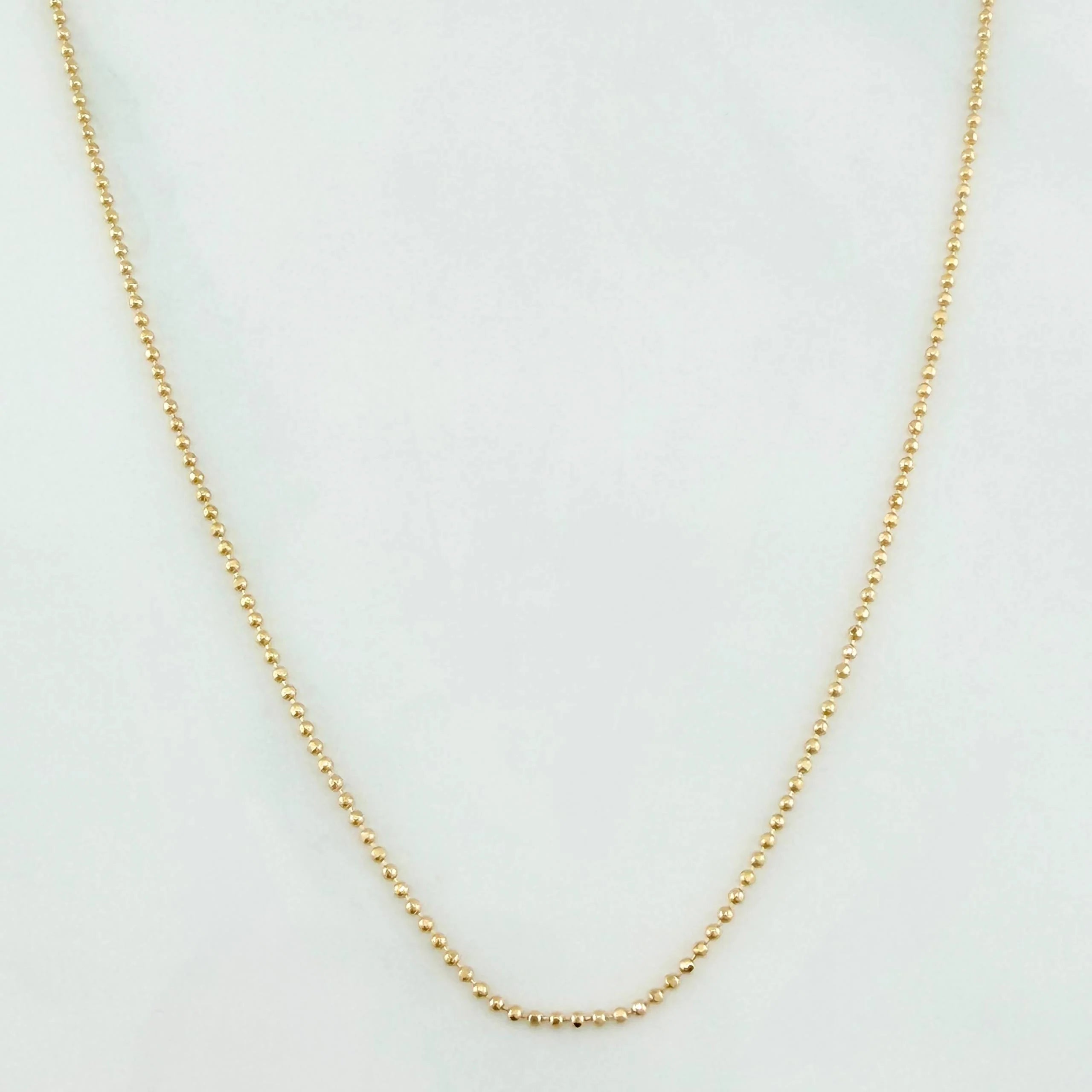 Cadena Militar 2g / 18 in / 0.95mm Oro Amarillo 18K