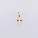 Plain Cross Pendant 0.15 g / 1/2 in 18K Yellow Gold