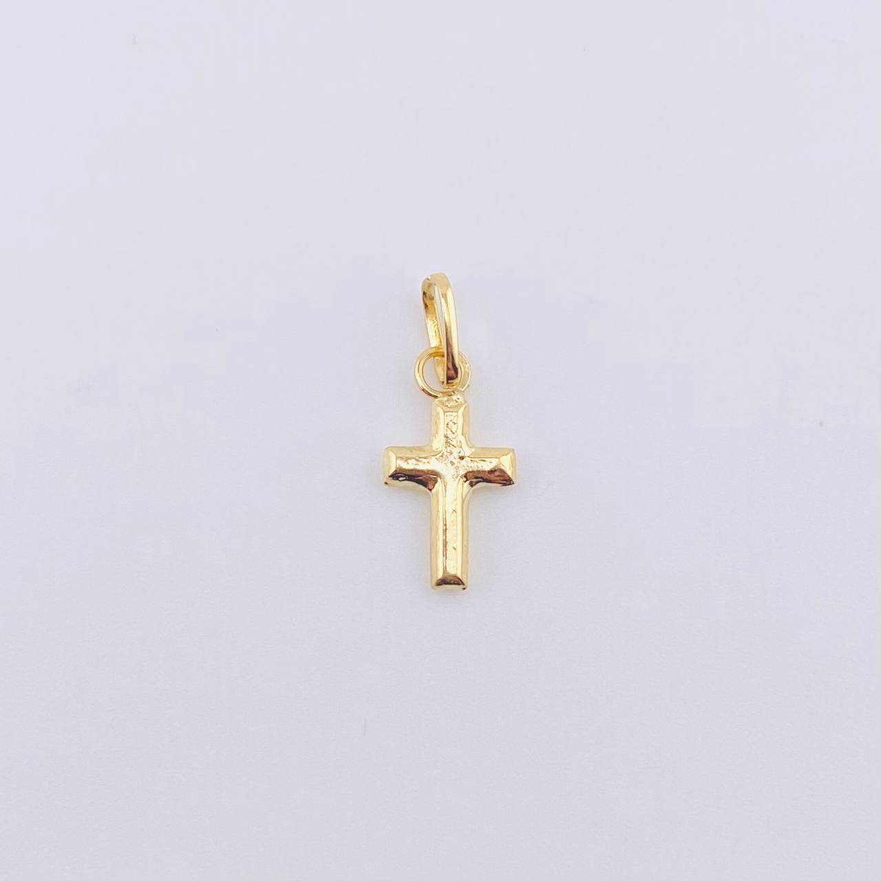 Pendant Cross 0.2g / 1/2 in Yellow Gold 18K