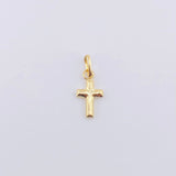 Pendant Cross 0.2g / 1/2 in Yellow Gold 18K