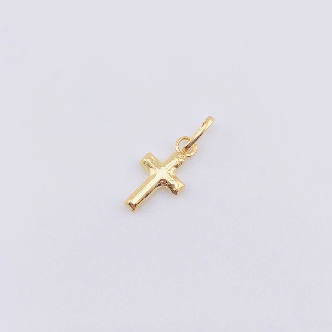 Pendant Cross 0.2g / 1/2 in Yellow Gold 18K