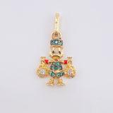 Duck Money Bag Pendant 1.6gr / 1 in / 18K Yellow Gold *