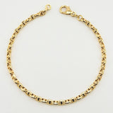 Flat Mariner Bracelet Volga 3.65gr / 7 3/4 in / 3.7mm Yellow Gold +3 18K *
