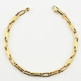 Pulso Rustico Tribal 5.75gr / 8 1/2 in / 5mm Oro Amarillo +3 18K