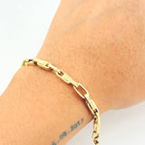 Pulso Rustico Tribal 5.75gr / 8 1/2 in / 5mm Oro Amarillo +3 18K