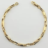 Pulso Rustico 6.85gr / 8 1/2 in / 4.5mm Oro Amarillo 18K *