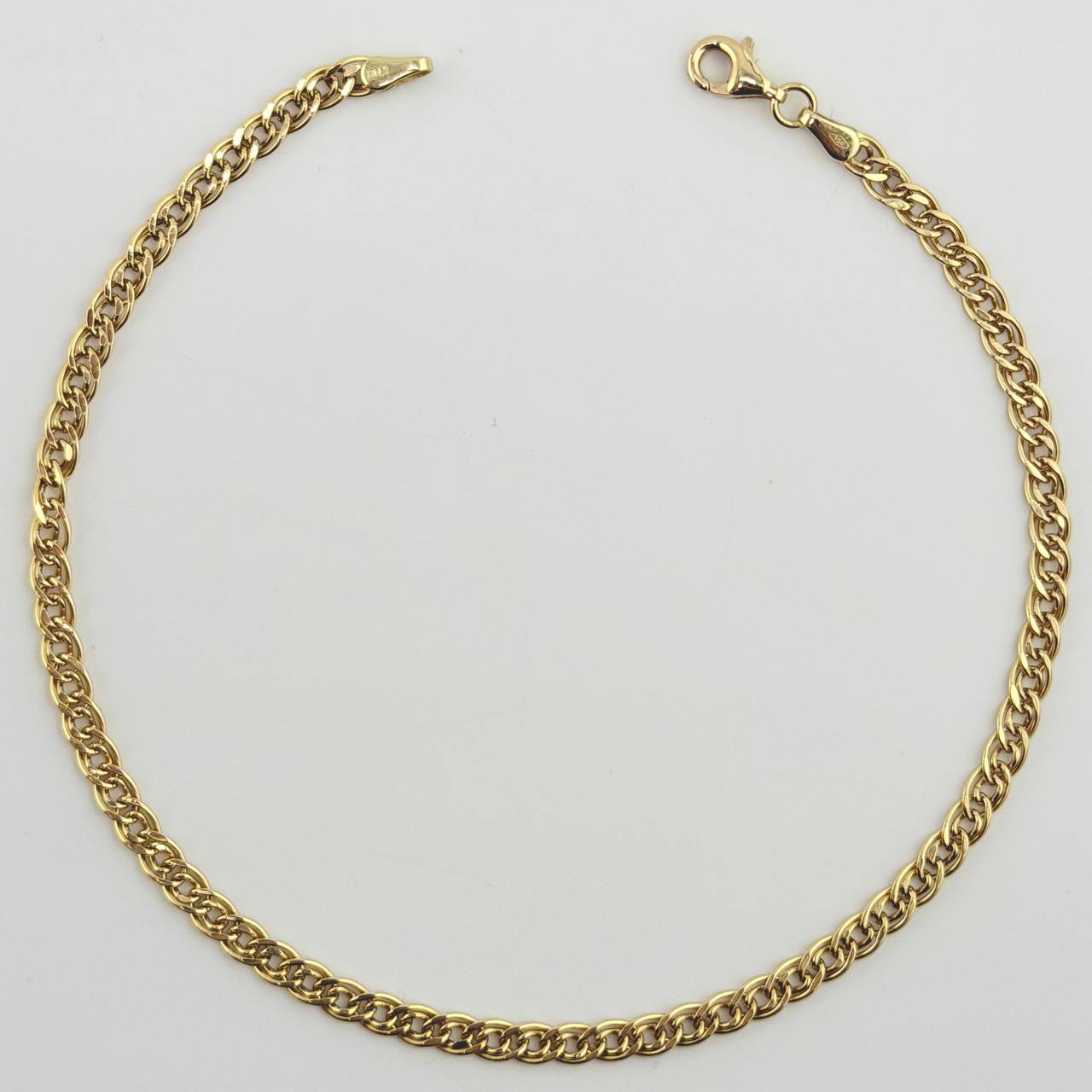 Tobillera Garibaldi 3.3gr / 10 in / 3.7mm Oro Amarillo +3 18K *