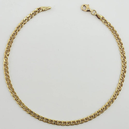 Tobillera Garibaldi 3.3gr / 10 in / 3.7mm Oro Amarillo +3 18K *