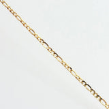 Tobillera Figaro 2.2gr / 9 3/4 in / 2.8mm Oro Amarillo 18K *