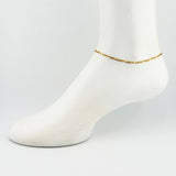 Tobillera Figaro 2.2gr / 9 3/4 in / 2.8mm Oro Amarillo 18K *