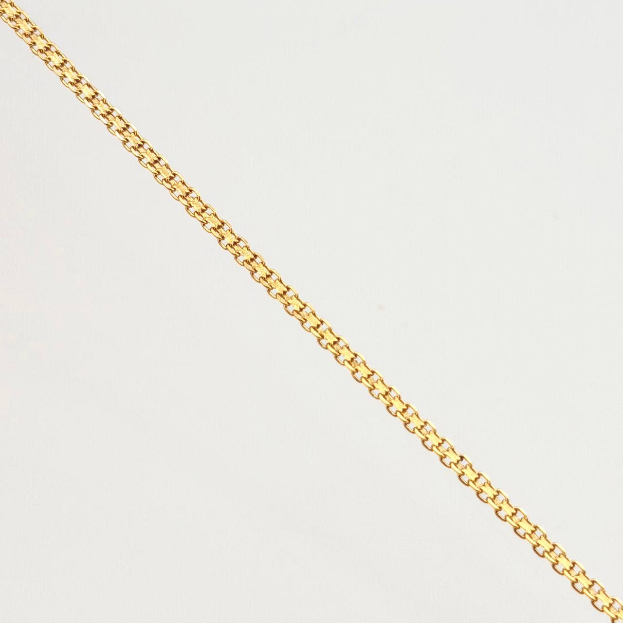 Tobillera China 2.55gr / 9 3/4 in / 2.2mm Oro Amarillo +1 18K *