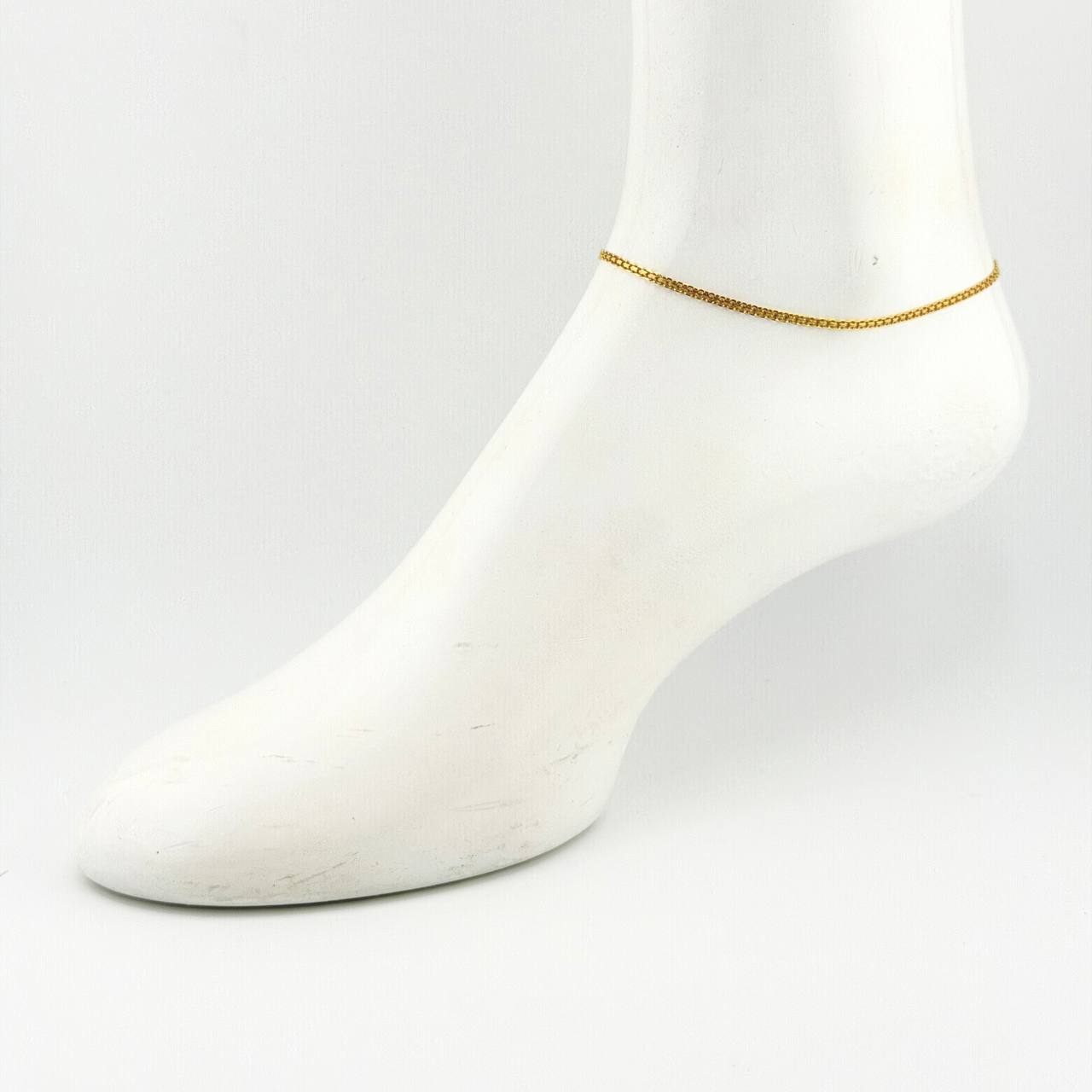 Tobillera China 2.55gr / 9 3/4 in / 2.2mm Oro Amarillo +1 18K *