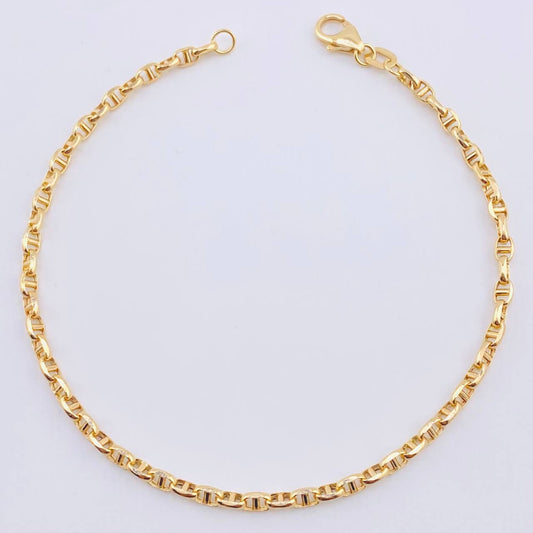 Pulso Escalera Volga 1.75gr / 7 1/2 in / 2.6mm Oro Amarillo +3 18K *