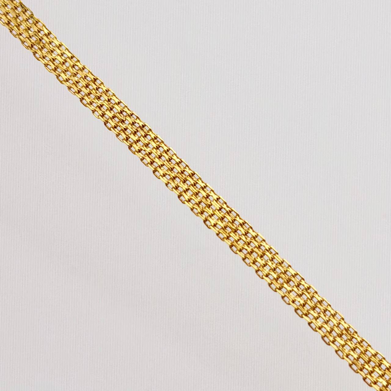 Cadena China 6.3gr / 23 1/2 in / 4.6mm Oro Amarillo +1 18K *