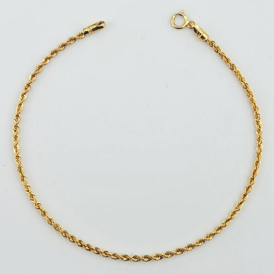 Pulso Lazo 0.75gr / 7 in / 1.7mm Oro Amarillo +3 18K ©