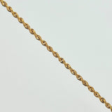 Pulso Lazo 0.75gr / 7 1/4 in / 1.65mm Oro Amarillo +3 18K