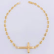 Bracelet Gc Charm Striped Cross 2.45 g / 7 1/4 in / 3.2 mm Yellow Gold 18K