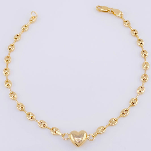 Pulso GC Corazon 2g / 6 3/4 in / 3.1mm Oro Amarillo 18K
