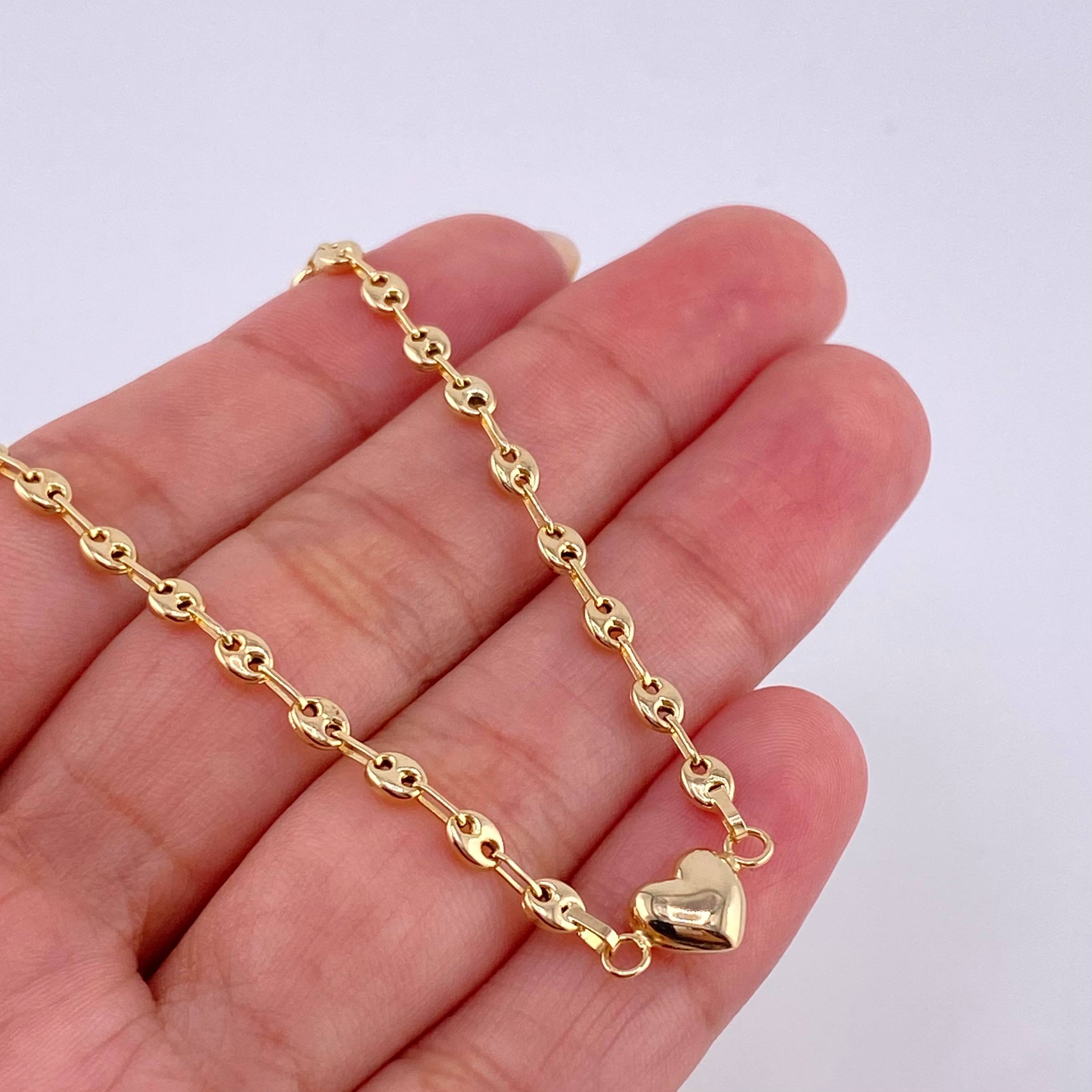 Pulso GC Corazon 2g / 6 3/4 in / 3.2mm Oro Amarillo 18K