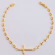 Plain Gc Charm Cross Bracelet 2.3 g / 6 1/2 in / 3.2 mm Yellow Gold 18K