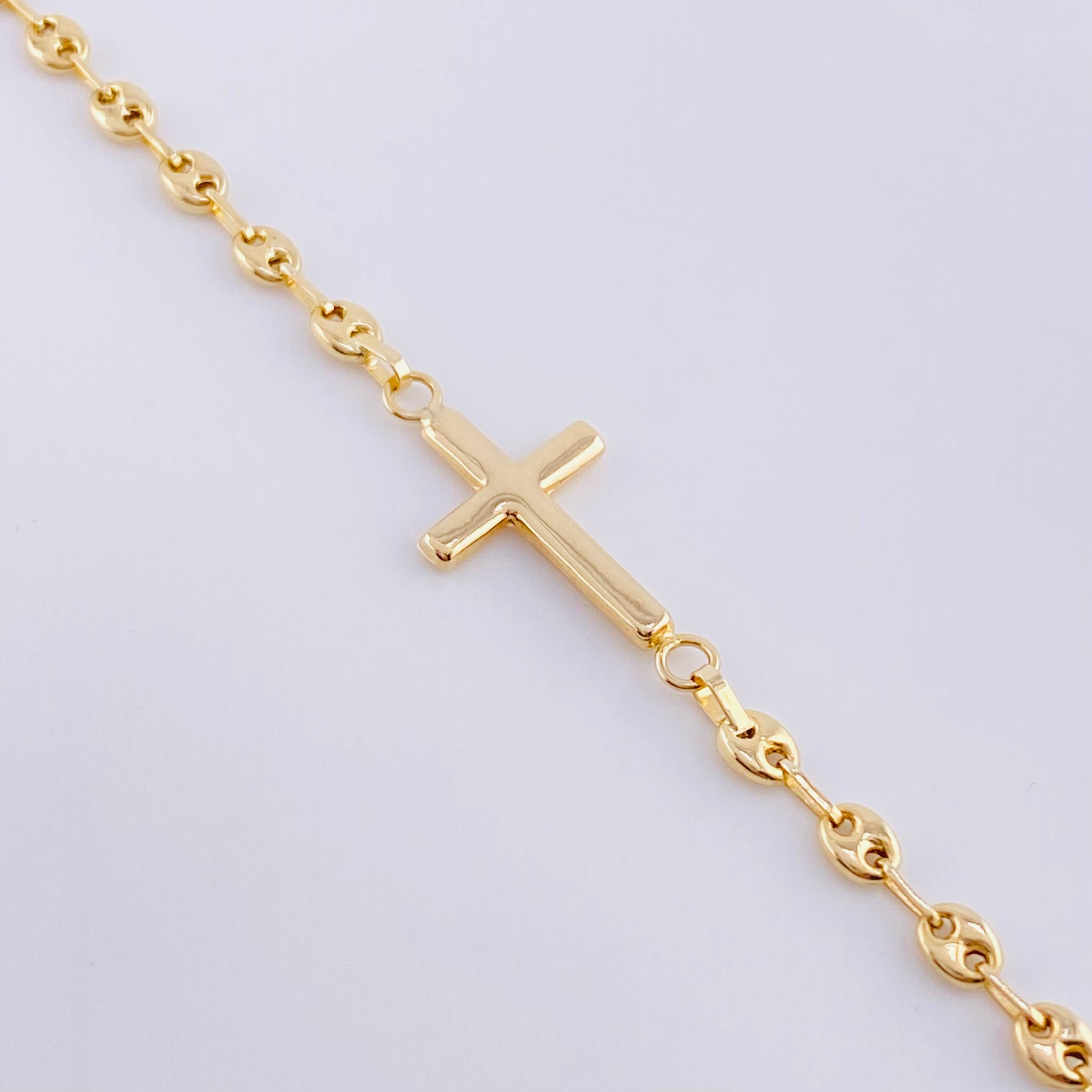 Bracelet Gc Charm Plain Cross 2.35 g / 6 3/4 in / 3.2 mm Yellow Gold 18K
