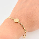 Gc Bracelet Charm Drum Fe 2.35 g / 6 1/2 in / 3.2 mm Yellow Gold 18K