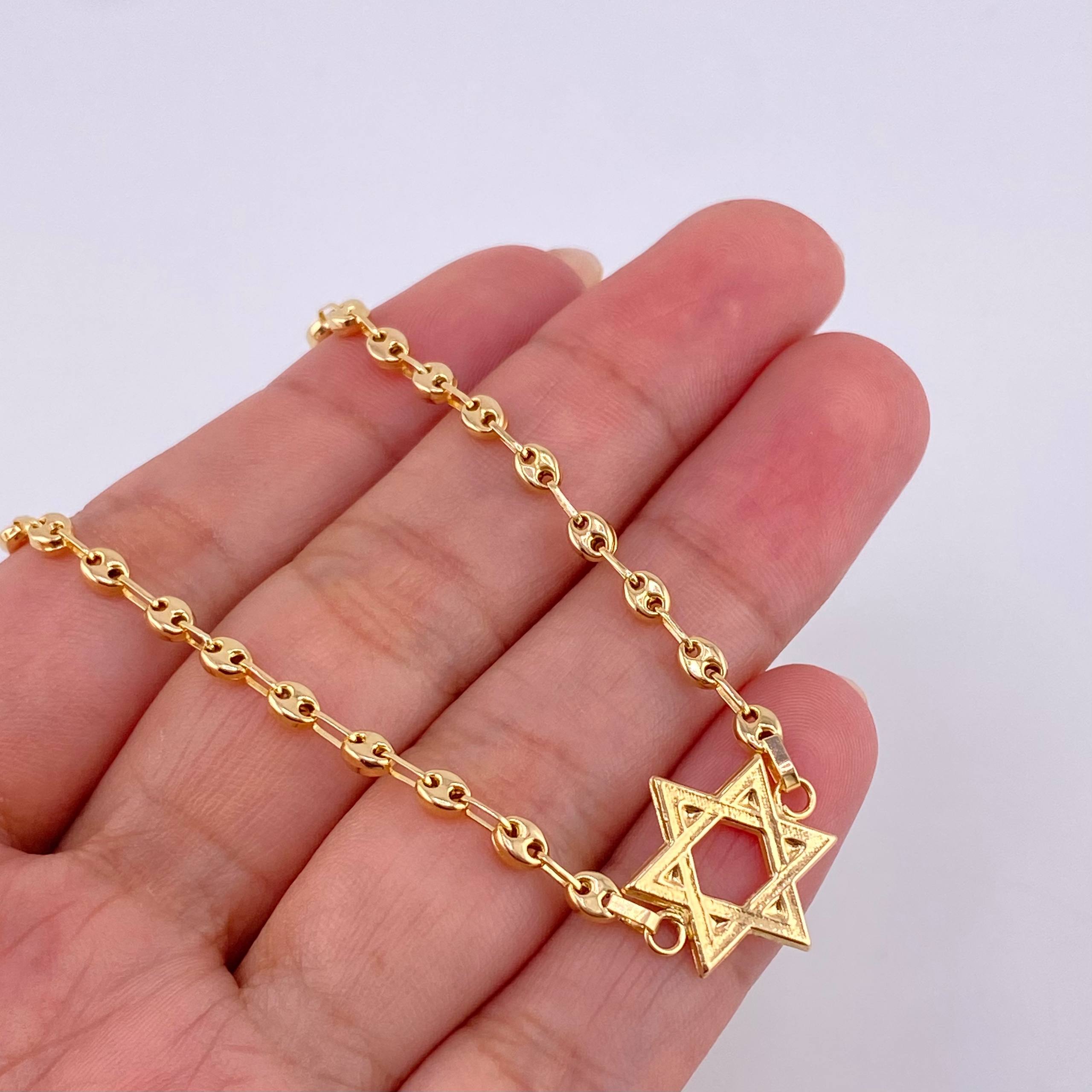 Pulso Gc  Herraje Estrella De David 2.75 g / 6 3/4 in / 3.2 mm Oro Amarillo 18K