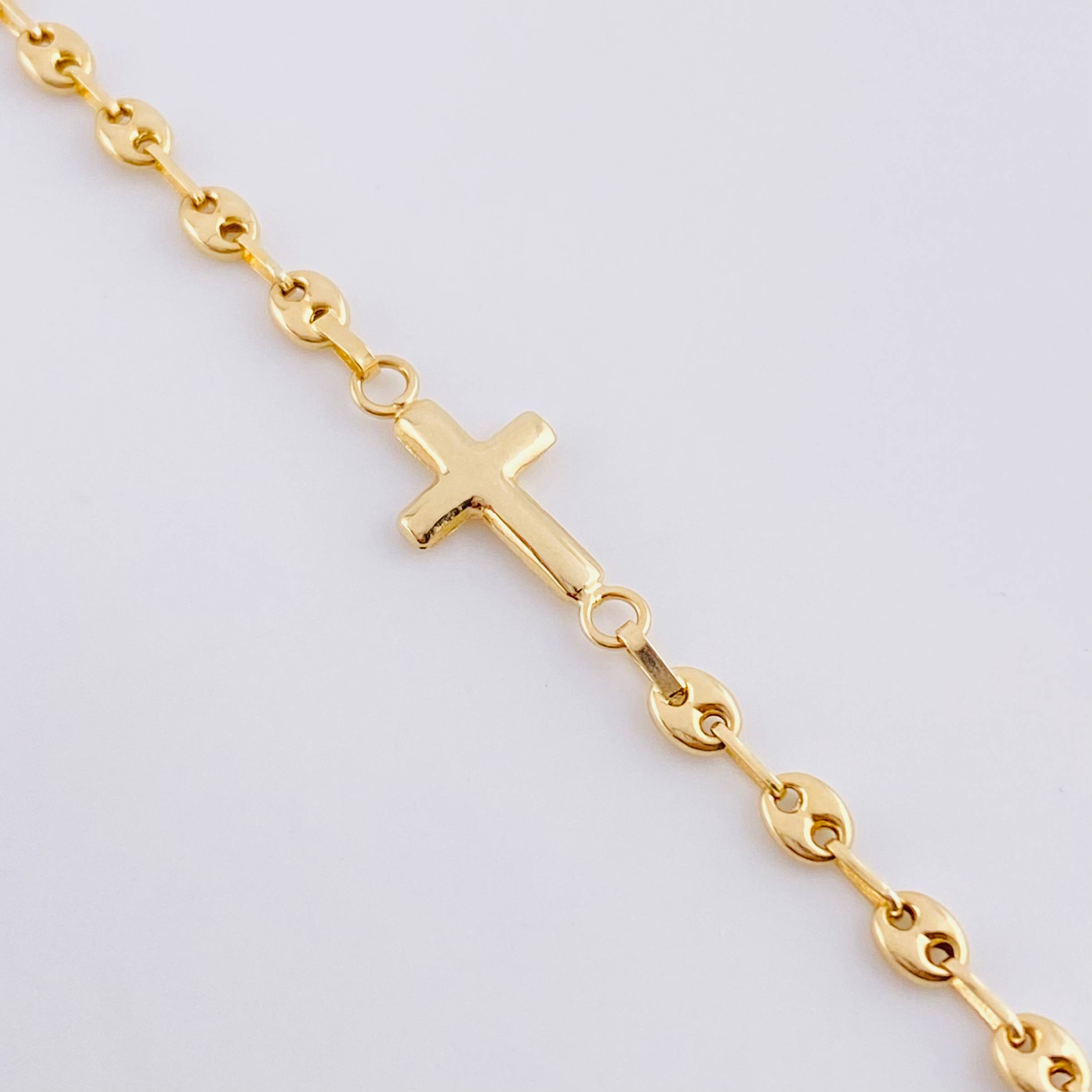 Pulso Gc Herraje Cruz Lisa 2.1 g / 6 1/2 in / 3.2 mm Oro Amarillo 18K
