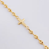 Pulso Gc Herraje Cruz Lisa 2.1 g / 6 1/2 in / 3.2 mm Oro Amarillo 18K