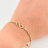 Bracelet Gc Charm Infinito 2.3 g / 6 1/2 in / 3.2 mm Yellow Gold 18K