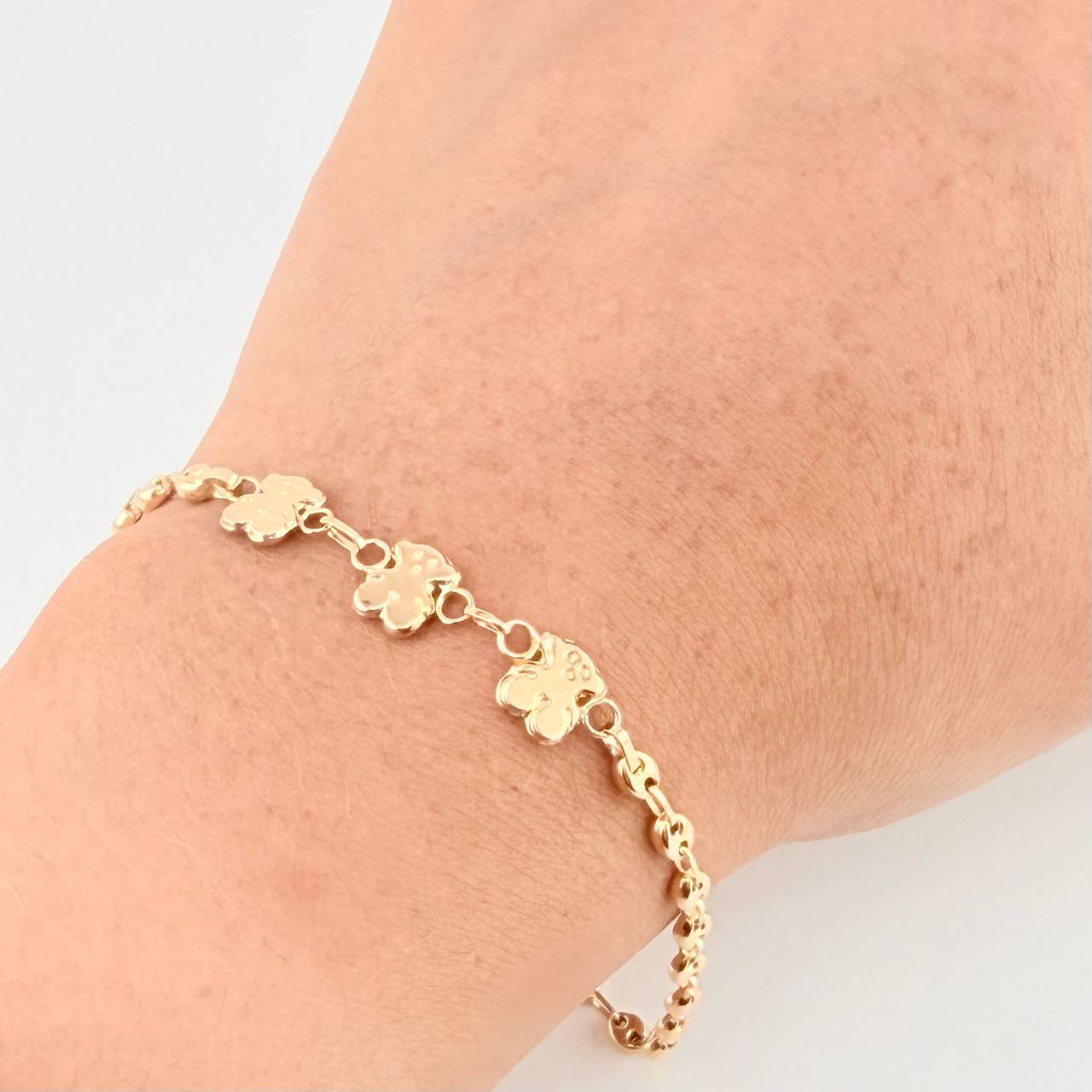 Bracelet Gc Charm Trio Bears 2.65 g / 7 1/2 in / 3.2 mm Yellow Gold 18K