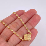 Bracelet Gc Charm Flower Clover 2.75 g / 7 1/4 in / 3.2 mm Yellow Gold 18K