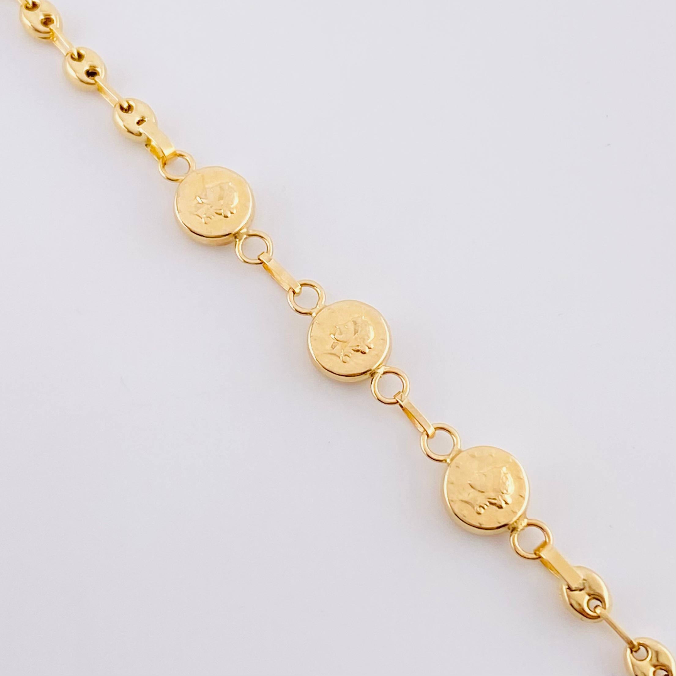 Pulso Gc Herraje Trio Moneda 2.75 g / 7 in / 3.2 mm Oro Amarillo 18K