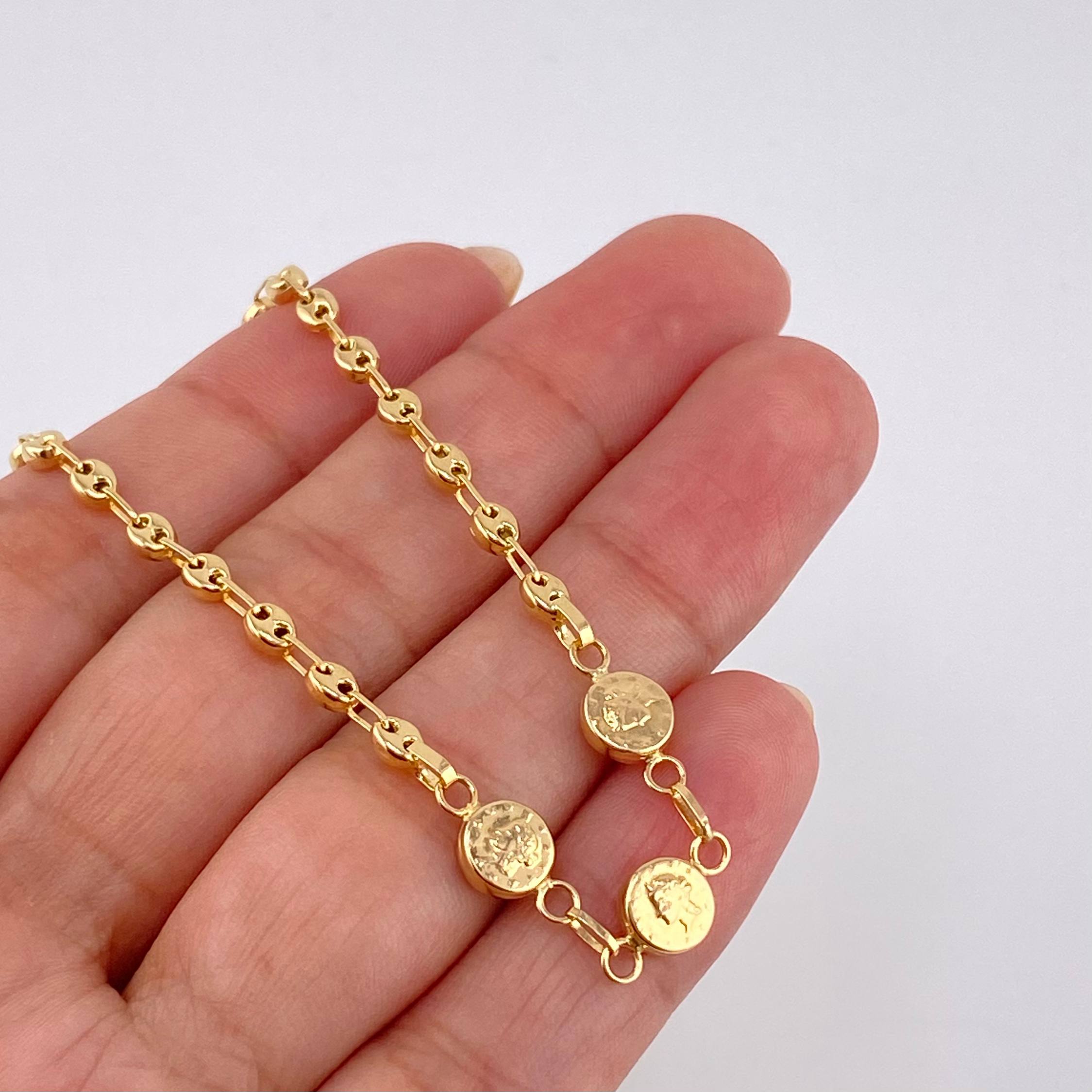 Pulso Gc Herraje Trio Moneda 2.75 g / 7 in / 3.2 mm Oro Amarillo 18K