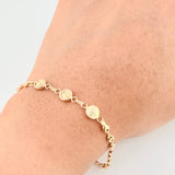 Pulso Gc Herraje Trio Moneda 2.75 g / 7 in / 3.2 mm Oro Amarillo 18K