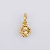 Dije Trebol Diamantado 0.45 g / 1/2 in Oro Amarillo 18K