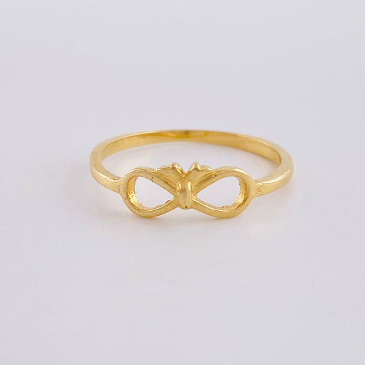 Anillo Moño Infinito 1.35 g / T5 1/2 Oro Amarillo 18K