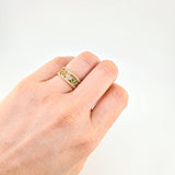 Anillo Carril Corazón 4.35 g / T5 3/4 Oro Amarillo 18K