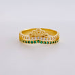 Double Line Crown Ring 3.85 g / T7 3/4 18K Yellow Gold
