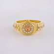 Anillo Correa corona 4.25g / T5 1/2 Dos Oros Amarillo Rosa 18K