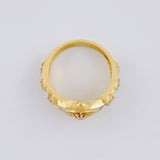 Anillo Correa corona 4.15g / T7 3/4 Tres Oros 18K