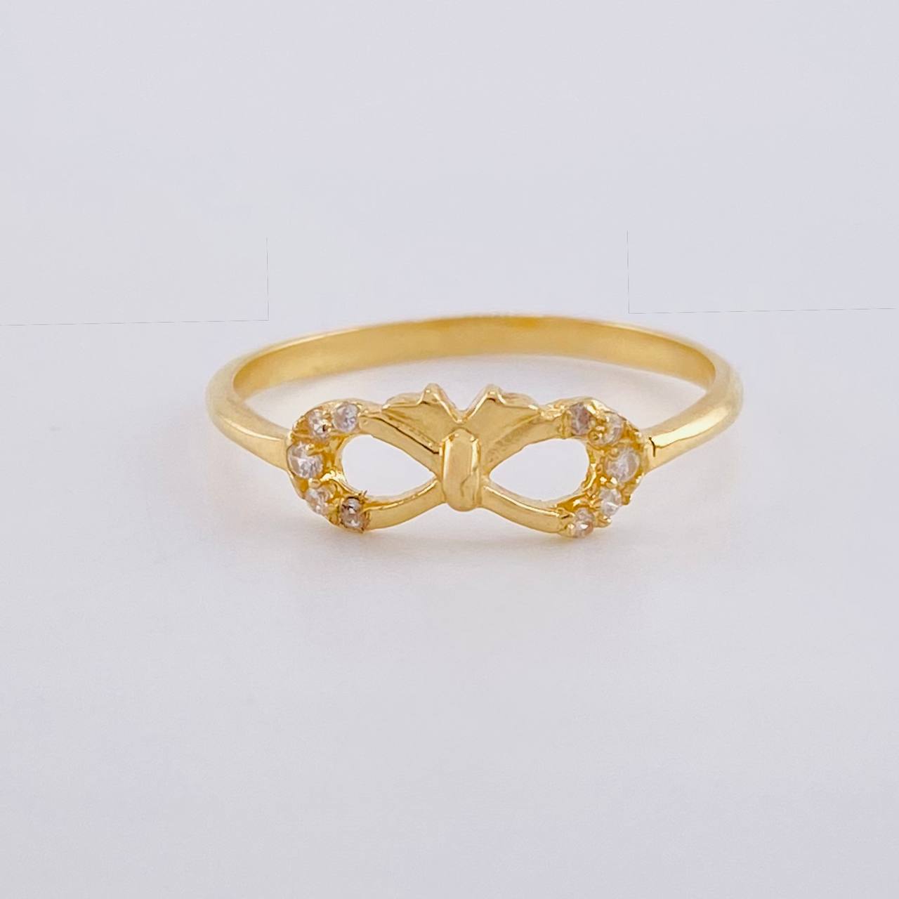 Infinity Bow Ring 1.25 g / T5 1/2 18K Yellow Gold